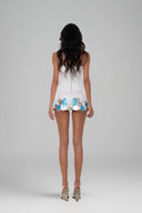 HUELLEY ROSE • White Tara Mini Skirt