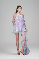 Pencil Babydoll Ruffle Trim Organza Mini Dress for women, from White Plan, The Veit Concept