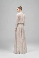 Cream Luminara Straight Collared Neck Lace Shirt for women, from Maison Des Copains, The Viet Concept