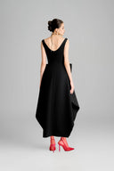 Chandler Asymmetric V-Neck Polyester Ankle Length Dress for women, from Maison Des Copains, The Viet Concept