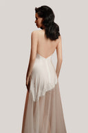 White Eau De Mer Silk & Mesh Nightgown for women, from DORO, the Viet Concept
