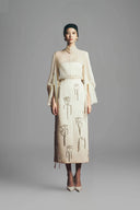 Arnold Straight Puffy Sleeved Poly Organza Top for women, from Maison Des Copains, The Viet Concept