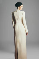 Miranda Sheath Peak Lapel Polyester Floor Length Dress for women, from Maison Des Copains, the Viet Concept