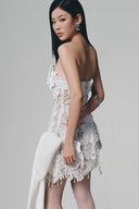 White Orchid Mini Dress for women, from Keira Tong, The Viet Concept