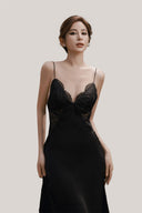 Black Vera Premium Lace Nightdress for women, from DORO, The Viet Concept