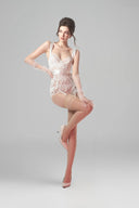 Lace Bridal Bodysuit With Attached Garters, Bottom, Stockings, Gloves for women, from SEXY M, The Viet Concept