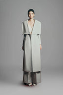 Cline Wrap Side Pocket Polyester Calf Length Trench Coat for women, from Maison Des Copains, The Viet Concept