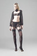 Bloom Set With Bra, Choker, Attached Stocks, Bottom, Thigh-High Stockings for women, from SEXY M, The Viet Concept