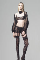 Bloom Set With Bra, Choker, Attached Stocks, Bottom, Thigh-High Stockings for women, from SEXY M, The Viet Concept