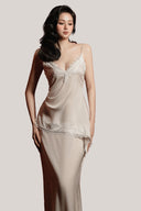 Cream Ondes Crossover Camisole & Skirt for women, from DORO, The Viet Concept