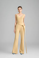 Esteban Bodycon V-Neck Polyester Top for women, from Maison Des Copains, The Viet Concept