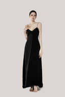 Black Elodie Long Dress for women, from DORO, The Viet Concept