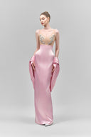 Serilda Sheath High Waist Crepe Floor Length Skirt for women, from Maison Des Copains, The Viet Concept