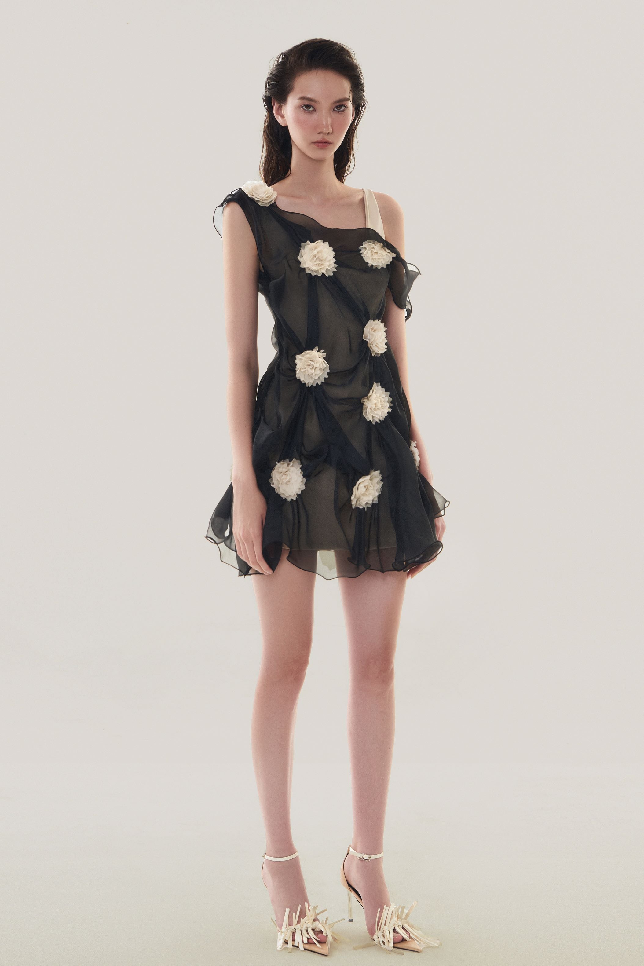 MUST HAVE  Black Sheer Mini Dress  The Viet Concept