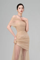 Nella Off-shoulder Maxi Dress for women, from BYDI, The Viet Concept 