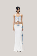 White Tula Set With Top & Skirt for women, from Huelley Rose, The Viet Concept