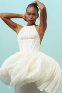 Floating Chrysalis Halter Sculptural Gown for women, from DAS LA VIE, The Viet Concept 