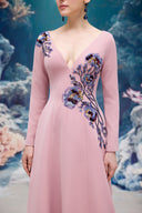 Alouette Crystal Bloom Crepe Evening Gown for women, from 21SIX, The Viet Concept