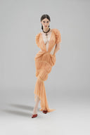 LA VIERGE • Tonantzin Sparkling Draped Maxi Dress