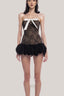 Black Wyna Mini Dress for women, from Huelley Rose, The Viet Concept