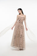 Luciene Artisanal Tulle Mesh Evening Dress for women, from JOSEPHINE, The Viet Concept 