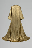 Bustier Mermaid Gown & Long Robe – Metallic Silk Couture Dress for women, from IHF ATELIER, The Viet Concept 