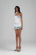 HUELLEY ROSE • White Tara Mini Skirt