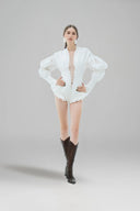 LA VIERGE • La Adelita Sculptural Taffeta Mini Dress