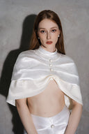 Charmaine Draped Silk Two-Piece Set for women, from DANG PHONG DESIGNER, The Viet Concept