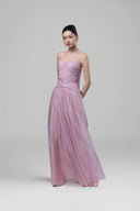 Miona Purple Chiffon Bustier Evening Gown for women, from JOSEPHINE, The Viet Concept