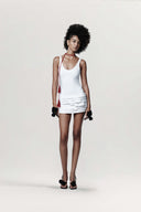 Ondine Celeste Asymmetric Voile Mini Dress for women, from DAS LA VIE, The Viet Concept 