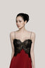 Ruby Fleur Lace Long Dress Side Sklit for women, from DORO, the Viet Concept 