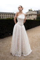 Natalie Étoile White Tulle Corset Gown for women, from JOSEPHINE, The Viet Concept 