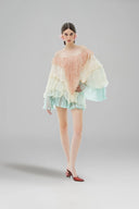 LA VIERGE • Campanilla Ombré Tulle Bell Mini Dress