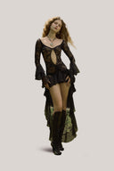 Velia Lace Mullet Mini Dress for women, from La Vierge, The Viet Concept 