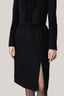 Soleil Straight Slit Hem Twill Knee-length Skirt for women, from HOBB, the Viet Concept 