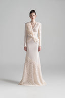 L'ALLÉE • Opaline Bloom Lace Evening Dress