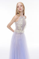 JOSÉPHINE • Fantina Lace & Tulle Midi Dress