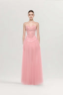 Isabella Blush Sculpted Silhouette Gown for women, from JOSEPHINE, The Viet Concept 