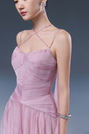 Miona Purple Chiffon Bustier Evening Gown for women, from JOSEPHINE, The Viet Concept