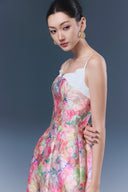 Rina Floral Taffeta Mini Dress for women, from JOSEPHINE, The Viet Concept 