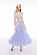 JOSÉPHINE • Fantina Lace & Tulle Midi Dress
