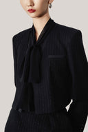 Soleil Cropped V-Neck Twill Jacket for women, from HOBB, The Viet Concept 