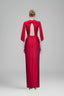 Lustre Reverie Gown in Red for women, from Tiny Ink, The Viet Concept 
