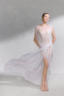 Bellona Luxe Sheer Lace Georgette Layered Dress for women, from ARTI, The Viet Concept 