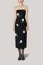 Leila Strapless Flower Applique Tweed Midi Dress for women, from HOBB, The Viet Concept 