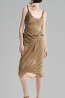 Chocolate Asymmetrical Wrap Top for women, from Must, Have, The Viejt Concept

