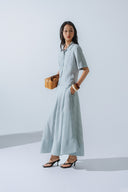 HOBB • Tailored Boxy Linen-Blend Shirt