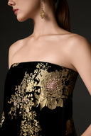 Valeria Rose Embellished Velvet Dress for women, from IHF STUDIO, The Viet Concept