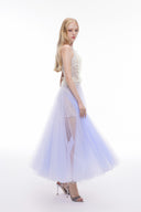 JOSÉPHINE • Fantina Lace & Tulle Midi Dress